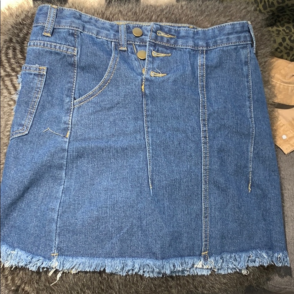 ZAFUL denim mini skirt